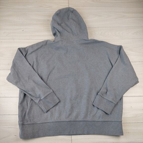 Vintage 90s Banana Republic Hoodie Sweatshirt Gray Mens XL Y2K‎ 100% Cotton - Picture 3 of 7
